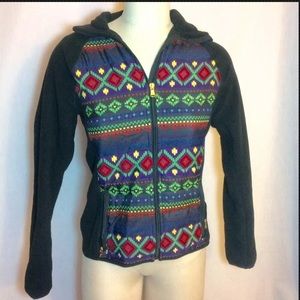 Lauren Ralph Lauren Fleece Aztec Jacket Black S